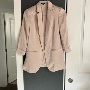 Express Silk Blazer with Rolled Cuffs